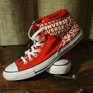 Converse Classic Red Canvas High-Top Sneakers